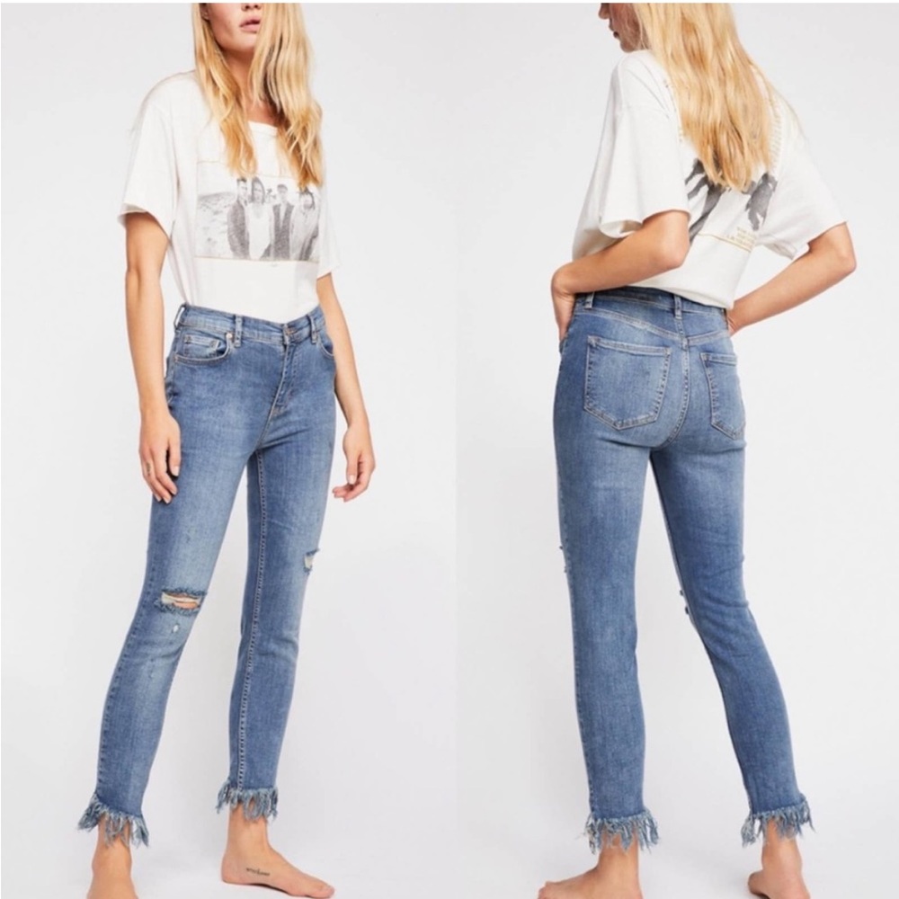 Free People fringe jeans